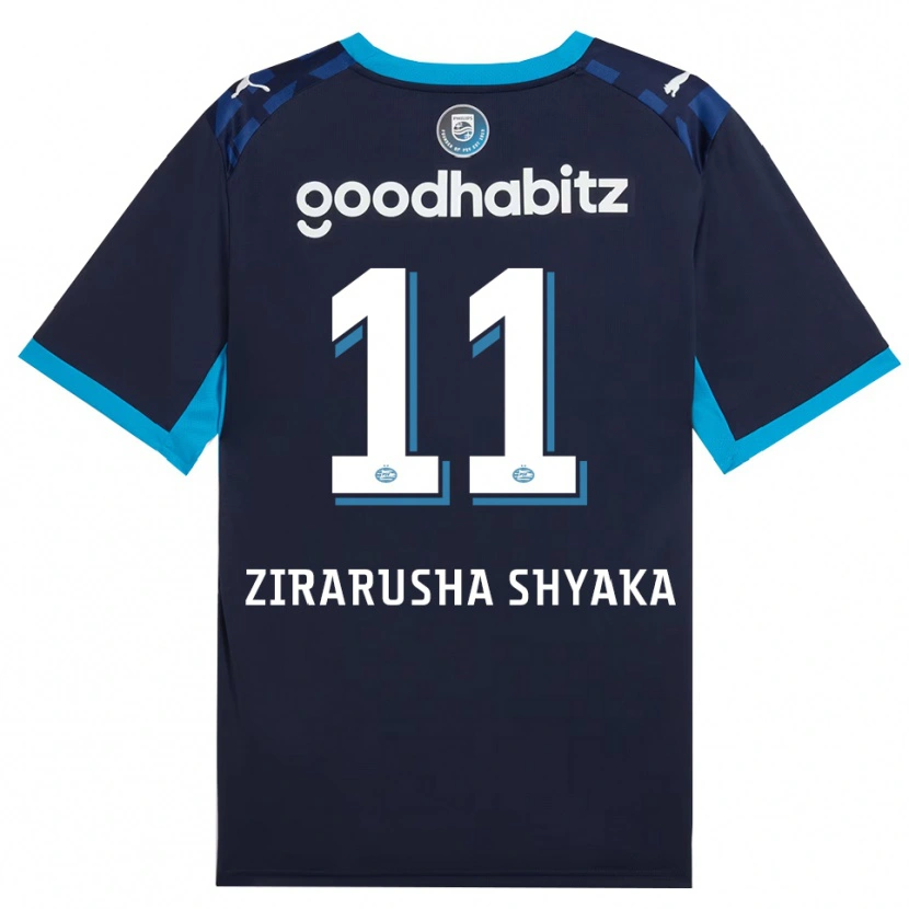 Danxen Criança Camisola David Zirarusha Shyaka #11 Dodgerblue Royalblue Terceiro 2026/27 Camisa Brasil