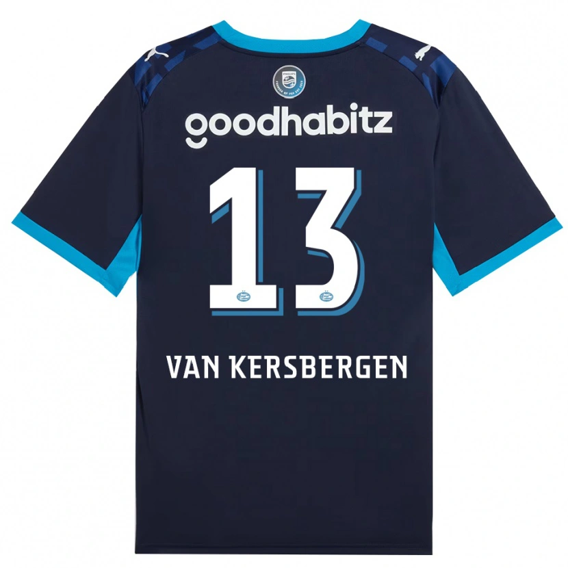 Danxen Criança Camisola Sander Van Kersbergen #13 Dodgerblue Royalblue Terceiro 2026/27 Camisa Brasil