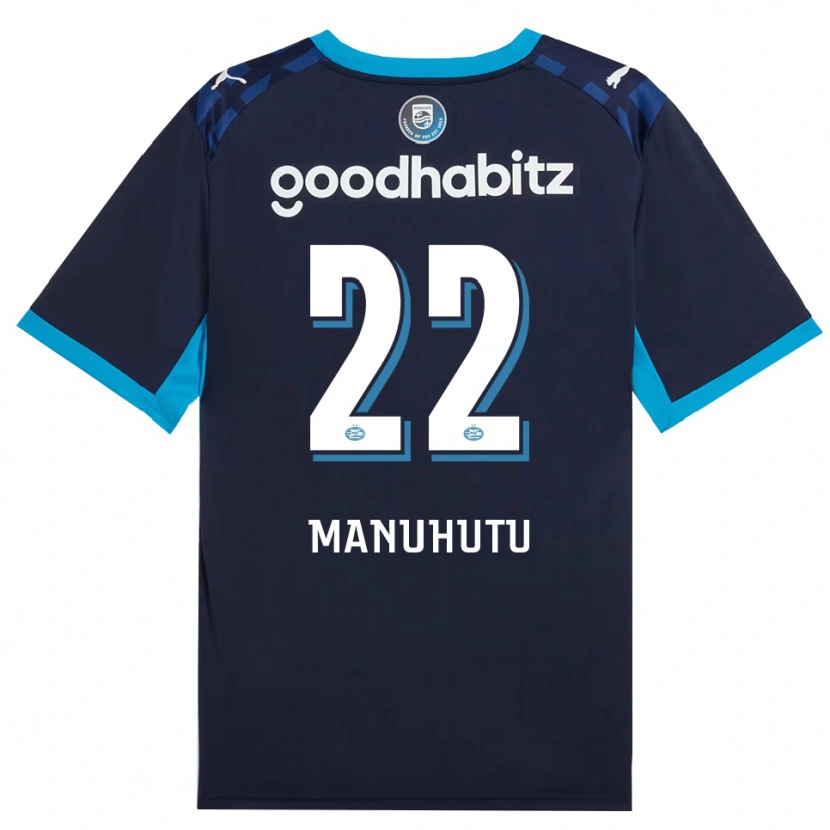 Danxen Criança Camisola Rivas Manuhutu #22 Dodgerblue Royalblue Terceiro 2026/27 Camisa Brasil