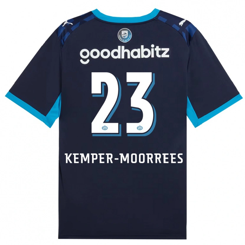 Danxen Criança Camisola Myrthe Kemper-Moorrees #23 Dodgerblue Royalblue Terceiro 2026/27 Camisa Brasil