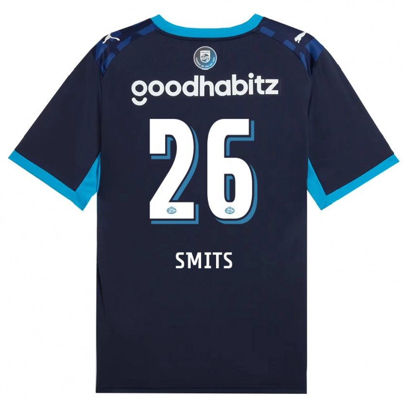Danxen Criança Camisola Eef Smits #26 Dodgerblue Royalblue Terceiro 2026/27 Camisa Brasil