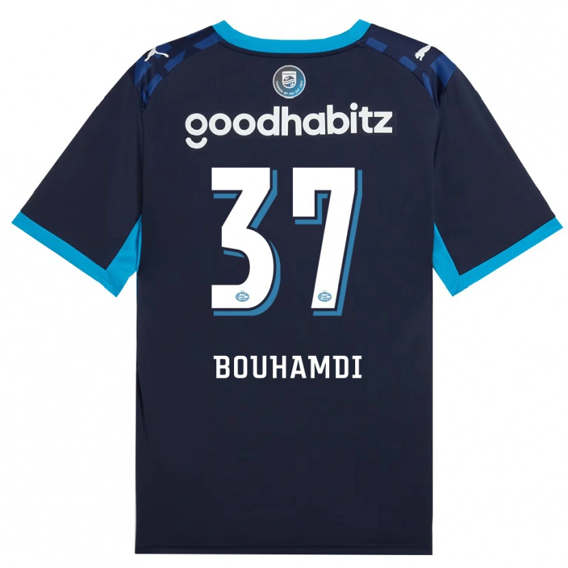 Danxen Criança Camisola Amir Bouhamdi #37 Dodgerblue Royalblue Terceiro 2026/27 Camisa Brasil