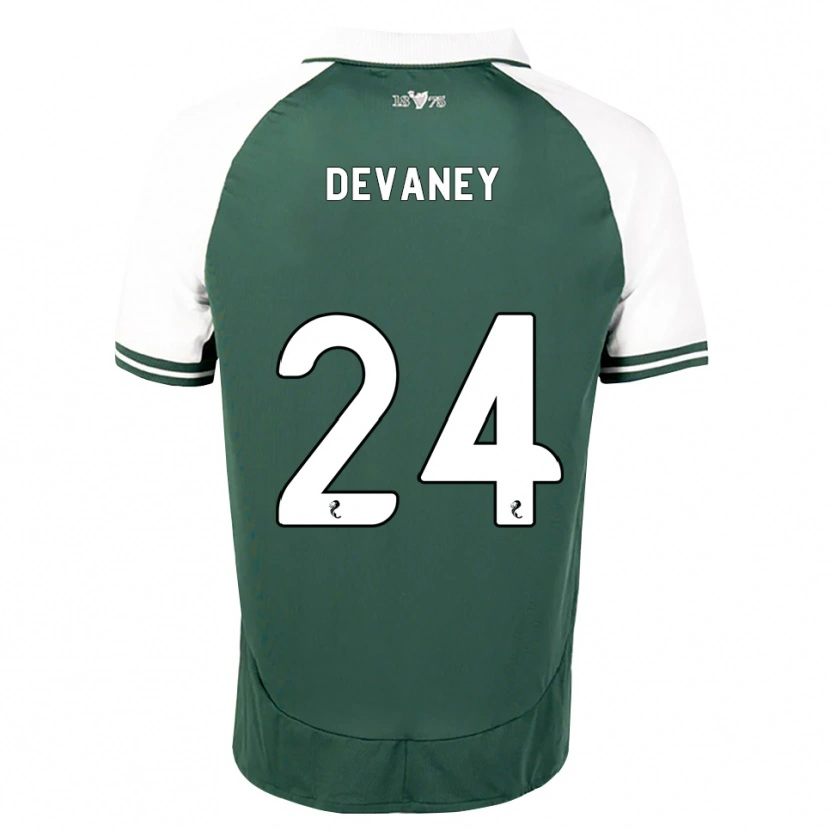 Danxen Criança Camisola Jacob Devaney #24 Verde Mar Branco Principal 2026/27 Camisa Brasil
