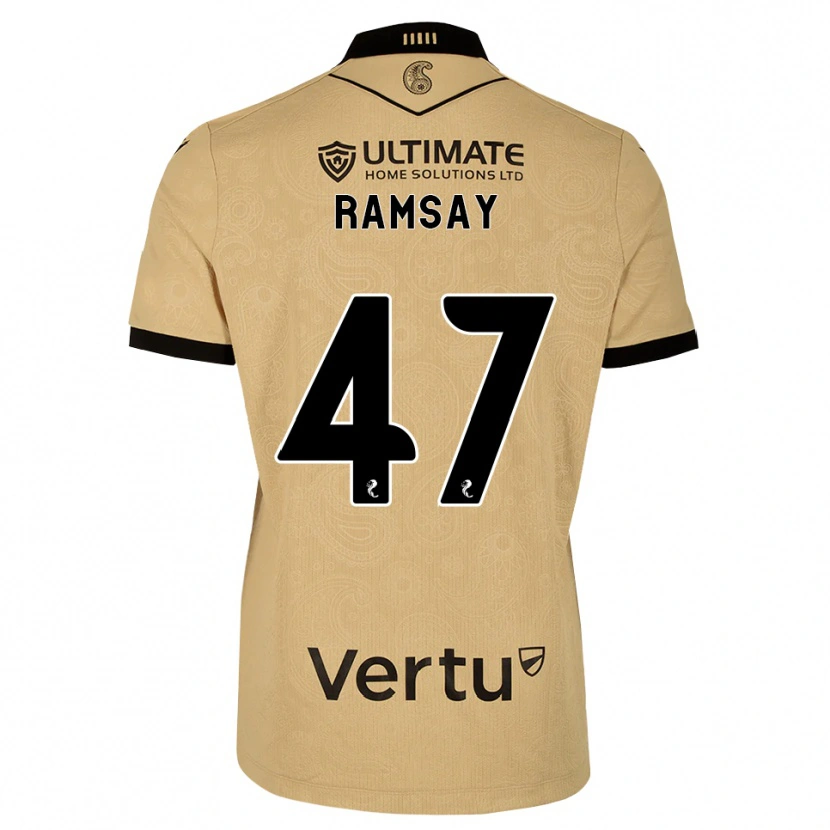 Danxen Criança Camisola Calvin Ramsay #47 Madeira Queimada Preto Alternativa 2026/27 Camisa Brasil