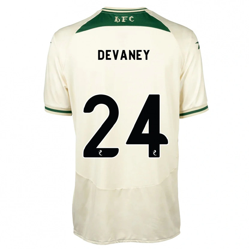 Danxen Criança Camisola Jacob Devaney #24 Branco Floresta Alternativa 2026/27 Camisa Brasil