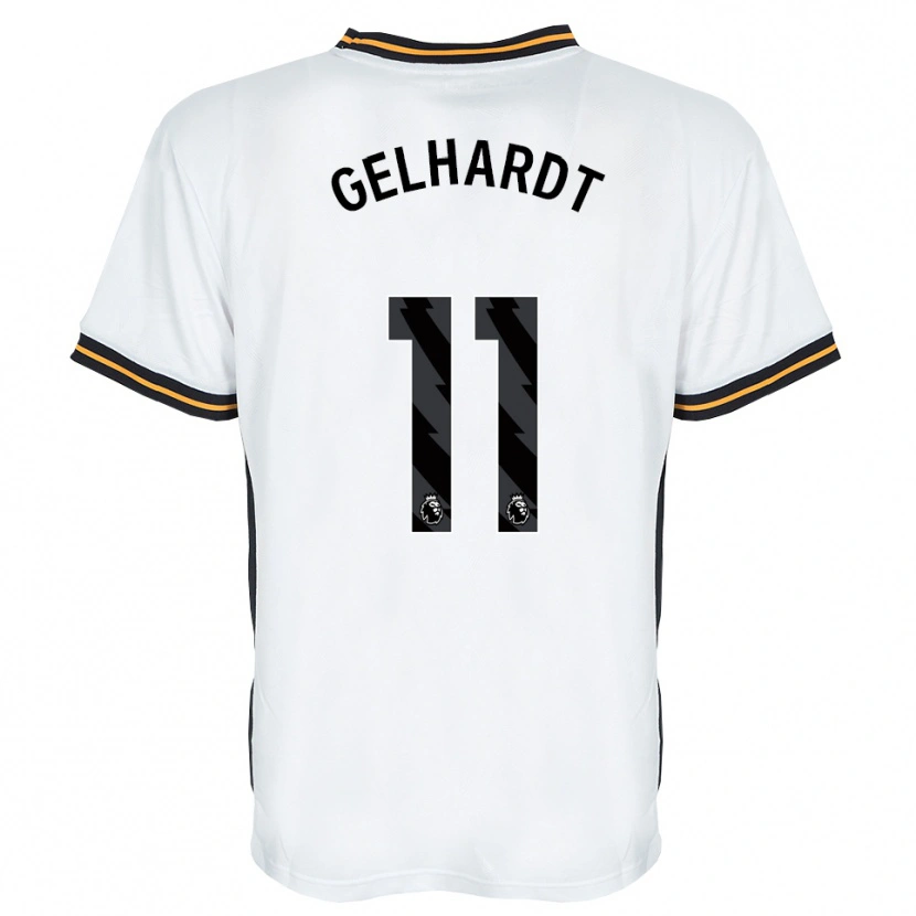 Danxen Criança Camisola Joe Gelhardt #11 Branco Laranja Preto Alternativa 2026/27 Camisa Brasil