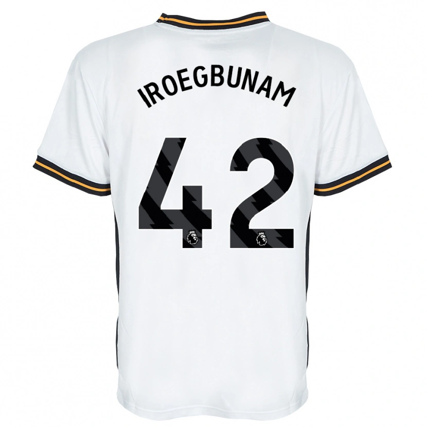 Danxen Criança Camisola Tim Iroegbunam #42 Branco Laranja Preto Alternativa 2026/27 Camisa Brasil