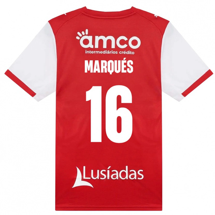 Danxen Criança Camisola Tommy Marqués #16 Branco Vermelho Preto Principal 2026/27 Camisa Brasil