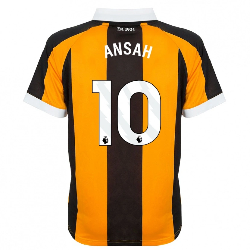 Danxen Criança Camisola Ilyas Ansah #10 Laranja Preto Branco Principal 2026/27 Camisa Brasil