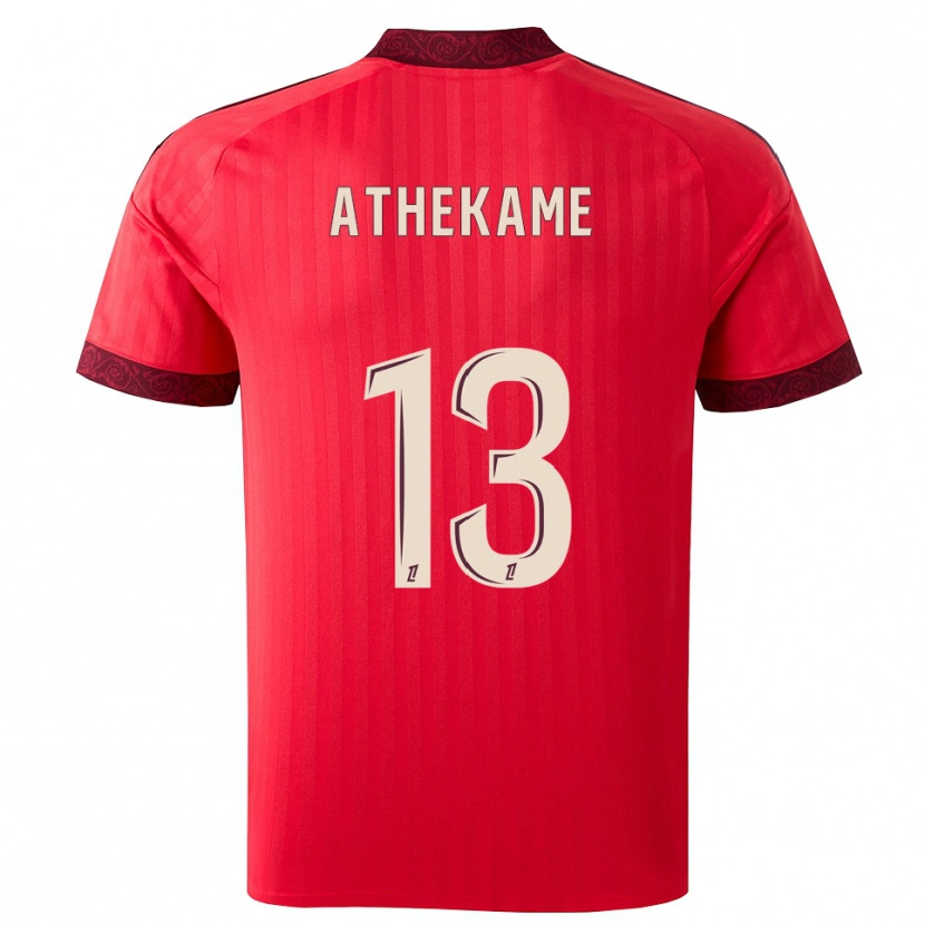 Danxen Criança Camisola Zachary Athekame #13 Borgonha Vermelho Branco Alternativa 2026/27 Camisa Brasil
