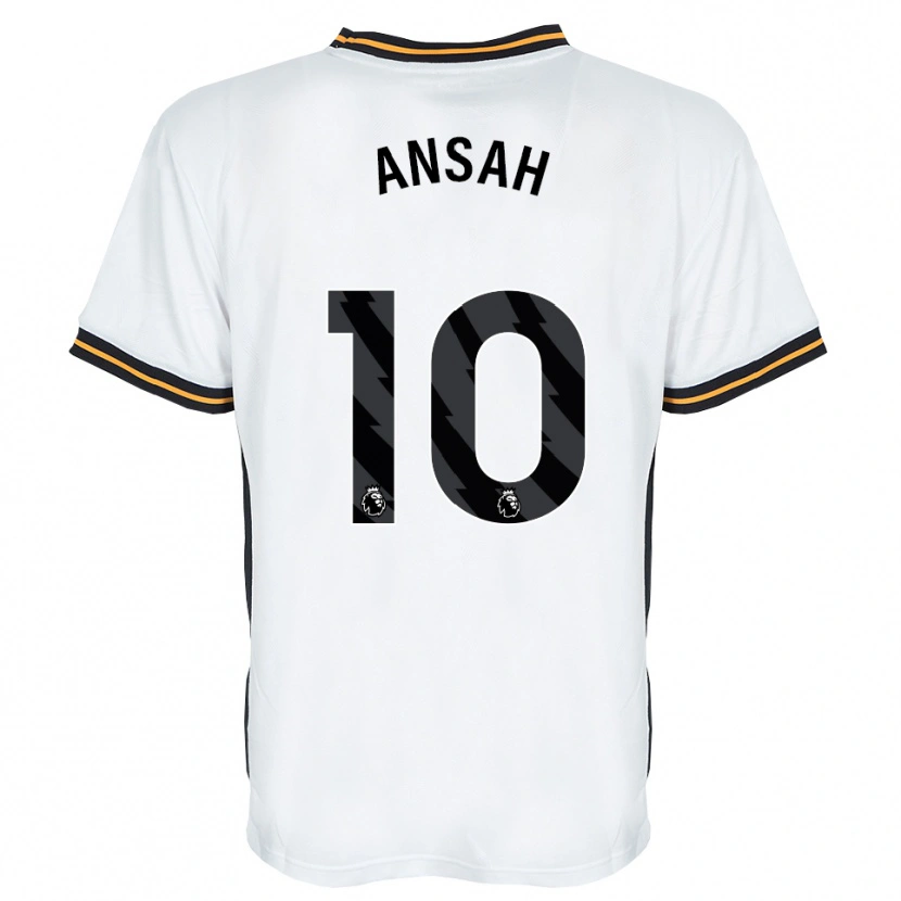 Danxen Criança Camisola Ilyas Ansah #10 Branco Laranja Preto Alternativa 2026/27 Camisa Brasil