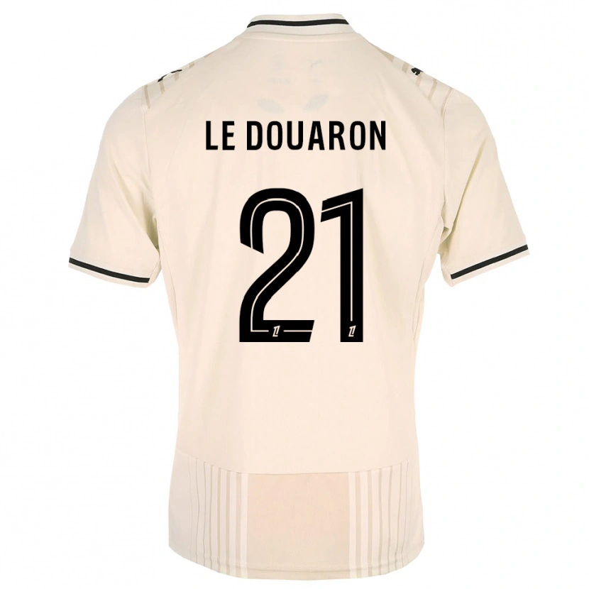 Danxen Criança Camisola Jérémy Le Douaron #21 Renda Preta Branco Antigo Alternativa 2026/27 Camisa Brasil