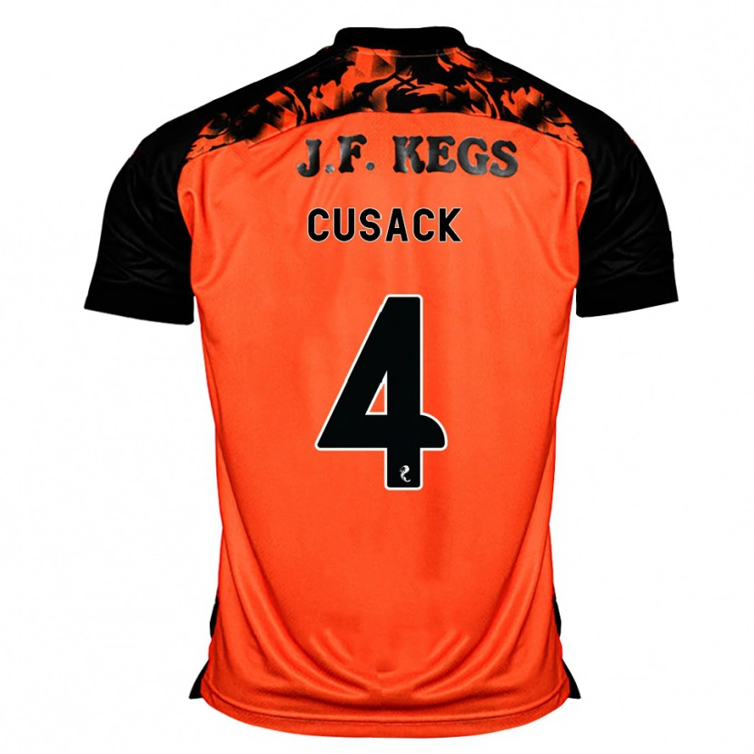 Danxen Homem Camisola Abbie Cusack #4 Laranja Preto Branco Principal 2026/27 Camisa Brasil