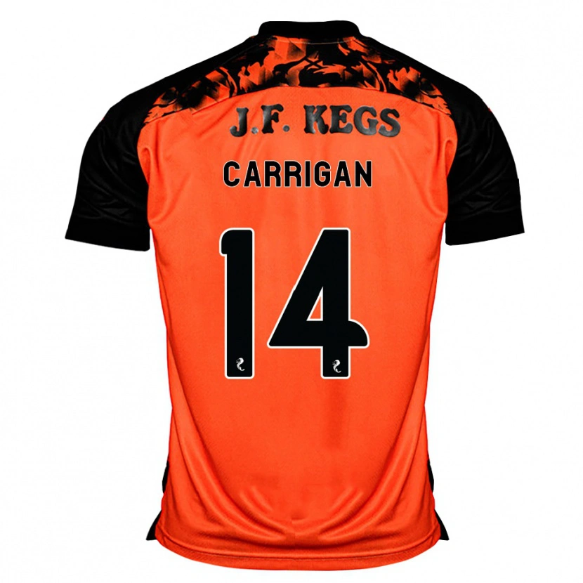 Danxen Homem Camisola Leo Carrigan #14 Laranja Preto Branco Principal 2026/27 Camisa Brasil