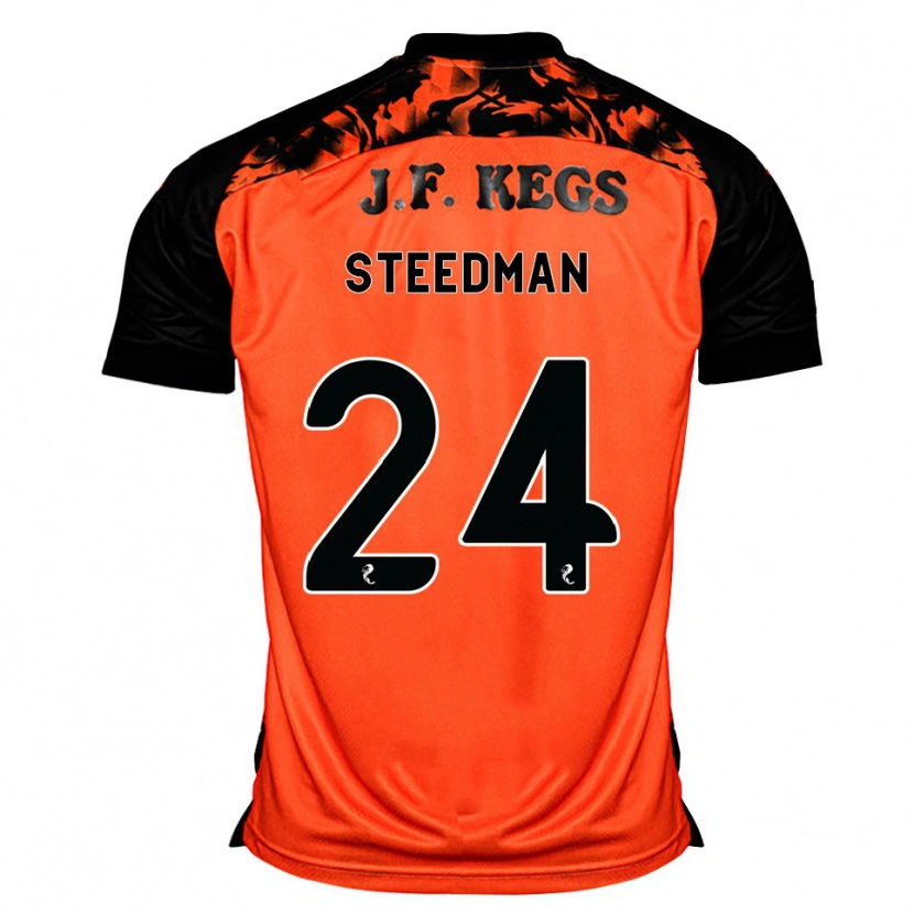 Danxen Homem Camisola Laura Steedman #24 Laranja Preto Branco Principal 2026/27 Camisa Brasil