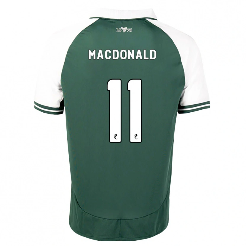 Danxen Homem Camisola Callum Macdonald #11 Verde Mar Branco Principal 2026/27 Camisa Brasil