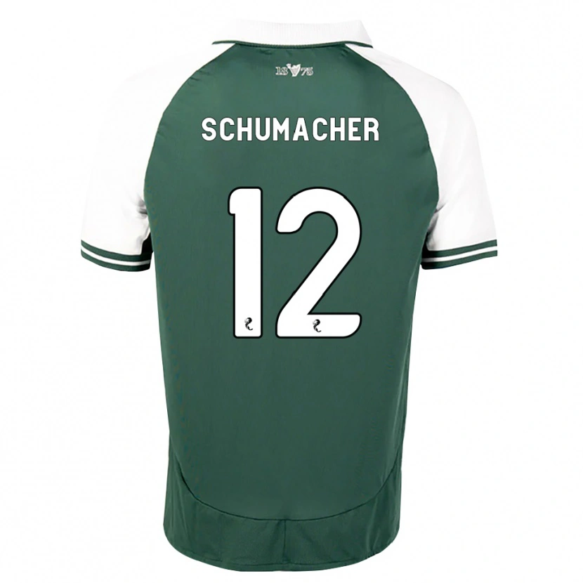 Danxen Homem Camisola Noa Schumacher #12 Verde Mar Branco Principal 2026/27 Camisa Brasil