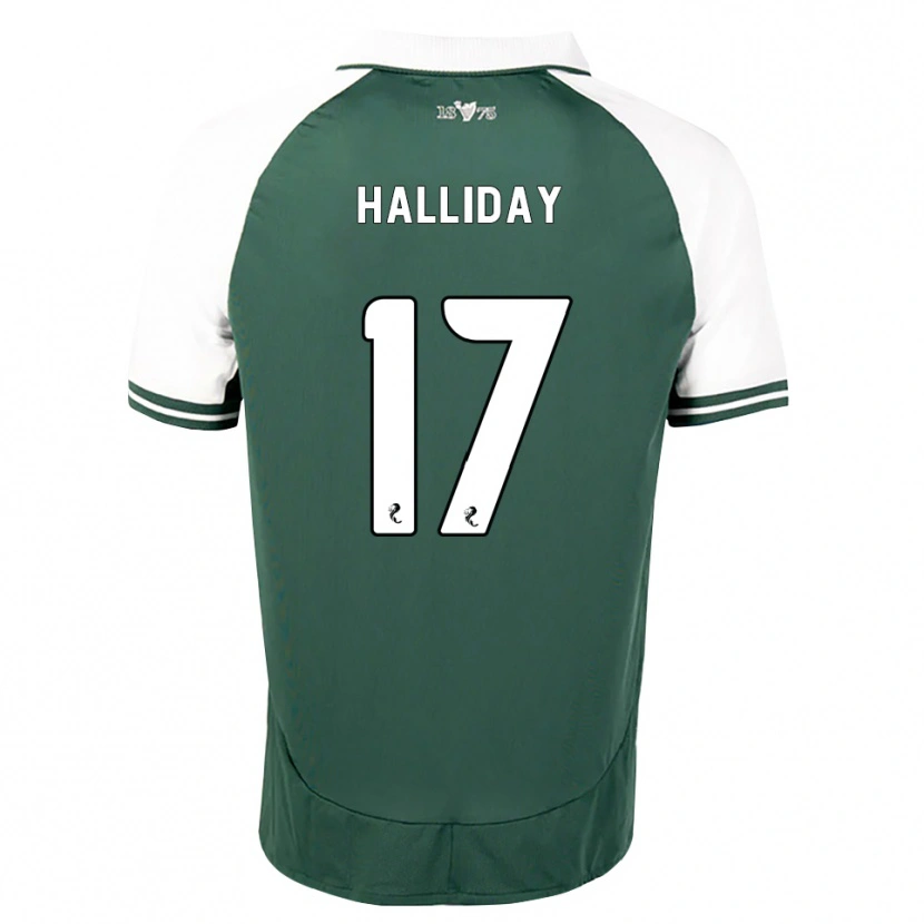 Danxen Homem Camisola Grant Halliday #17 Verde Mar Branco Principal 2026/27 Camisa Brasil