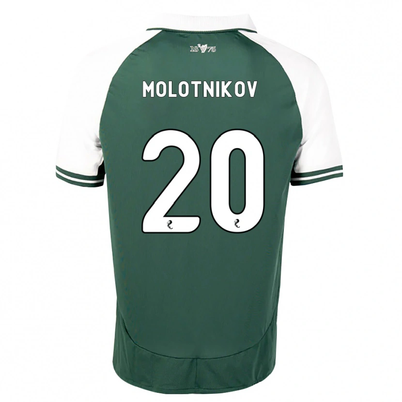 Danxen Homem Camisola Rudi Molotnikov #20 Verde Mar Branco Principal 2026/27 Camisa Brasil