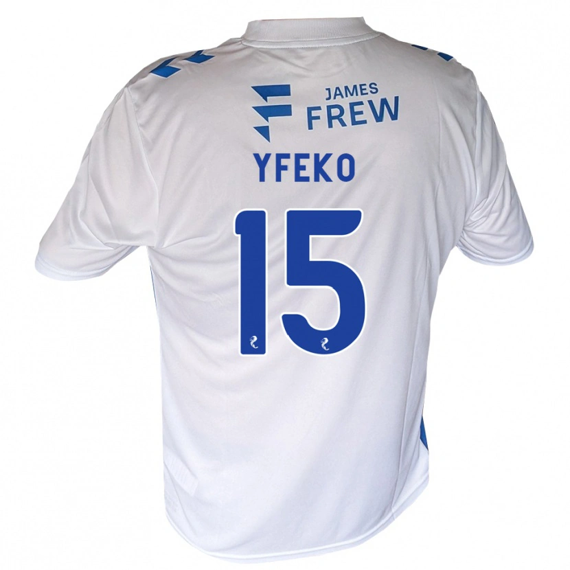 Danxen Homem Camisola Johnly Yfeko #15 Azul Real Branco Principal 2026/27 Camisa Brasil