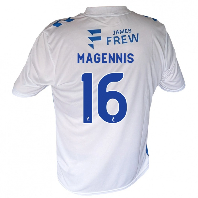 Danxen Homem Camisola Kyle Magennis #16 Azul Real Branco Principal 2026/27 Camisa Brasil