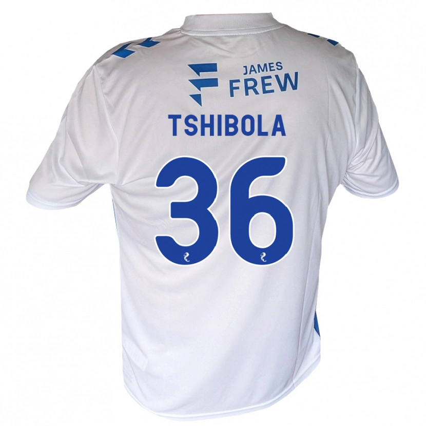 Danxen Homem Camisola Aaron Tshibola #36 Azul Real Branco Principal 2026/27 Camisa Brasil
