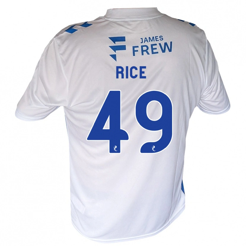 Danxen Homem Camisola Bailey Rice #49 Azul Real Branco Principal 2026/27 Camisa Brasil