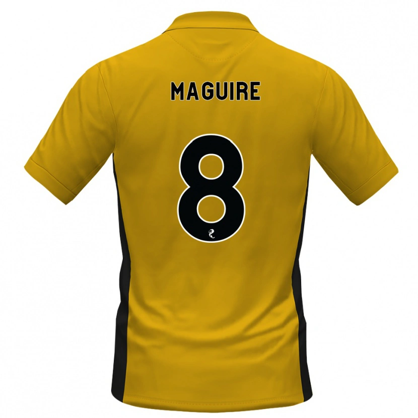 Danxen Homem Camisola Ciaran Maguire #8 Laranja Preto Principal 2026/27 Camisa Brasil