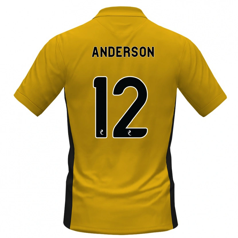 Danxen Homem Camisola Rhys Anderson #12 Laranja Preto Principal 2026/27 Camisa Brasil
