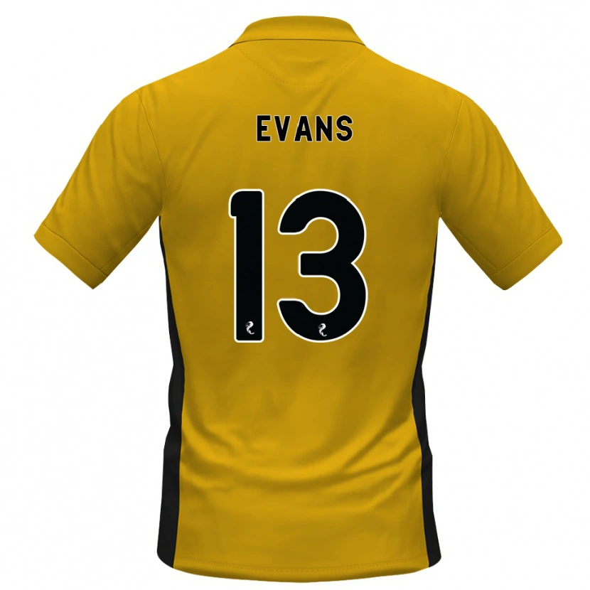 Danxen Homem Camisola Lauren Evans #13 Laranja Preto Principal 2026/27 Camisa Brasil