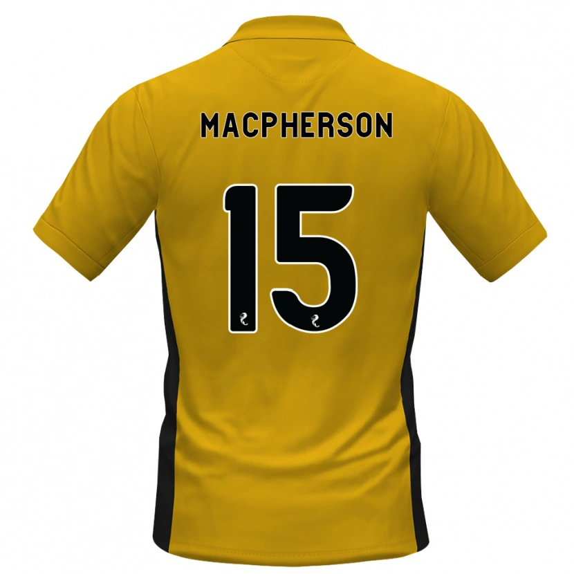 Danxen Homem Camisola Cammy Macpherson #15 Laranja Preto Principal 2026/27 Camisa Brasil