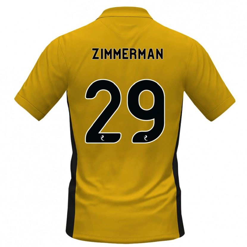 Danxen Homem Camisola Joshua Zimmerman #29 Laranja Preto Principal 2026/27 Camisa Brasil