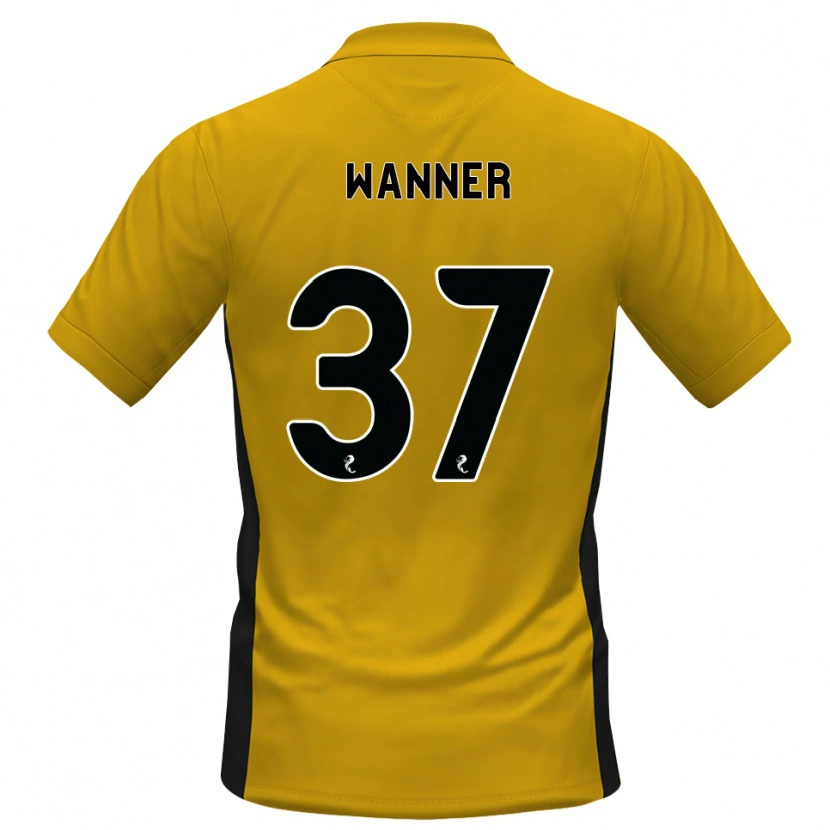 Danxen Homem Camisola Jannik Wanner #37 Laranja Preto Principal 2026/27 Camisa Brasil