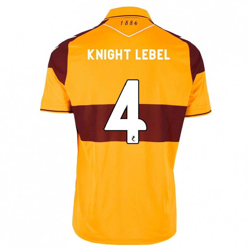 Danxen Homem Camisola Jamie Knight-Lebel #4 Marrom Laranja Principal 2026/27 Camisa Brasil