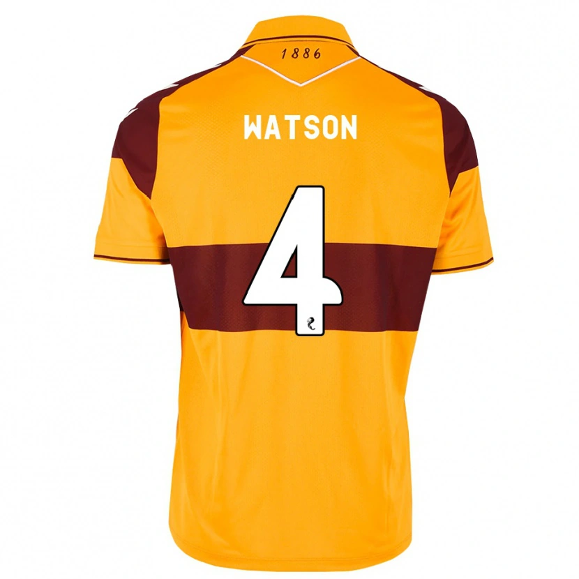 Danxen Homem Camisola Chelsie Watson #4 Marrom Laranja Principal 2026/27 Camisa Brasil