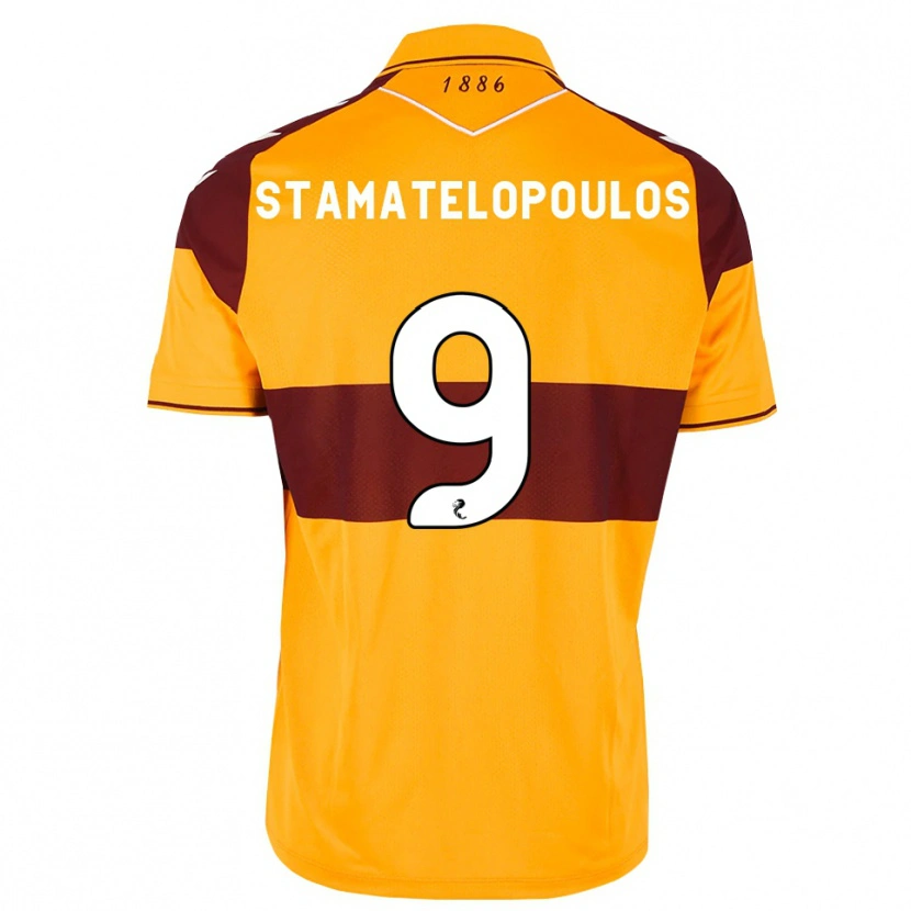 Danxen Homem Camisola Apostolos Stamatelopoulos #9 Marrom Laranja Principal 2026/27 Camisa Brasil