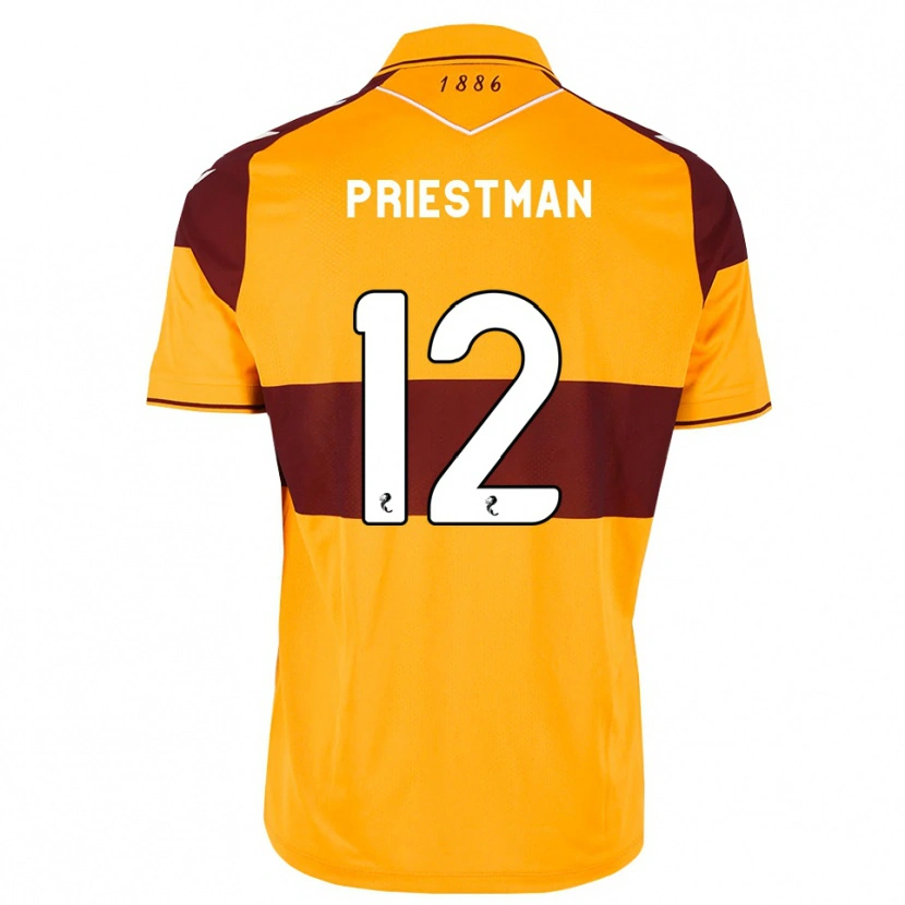 Danxen Homem Camisola Oscar Priestman #12 Marrom Laranja Principal 2026/27 Camisa Brasil