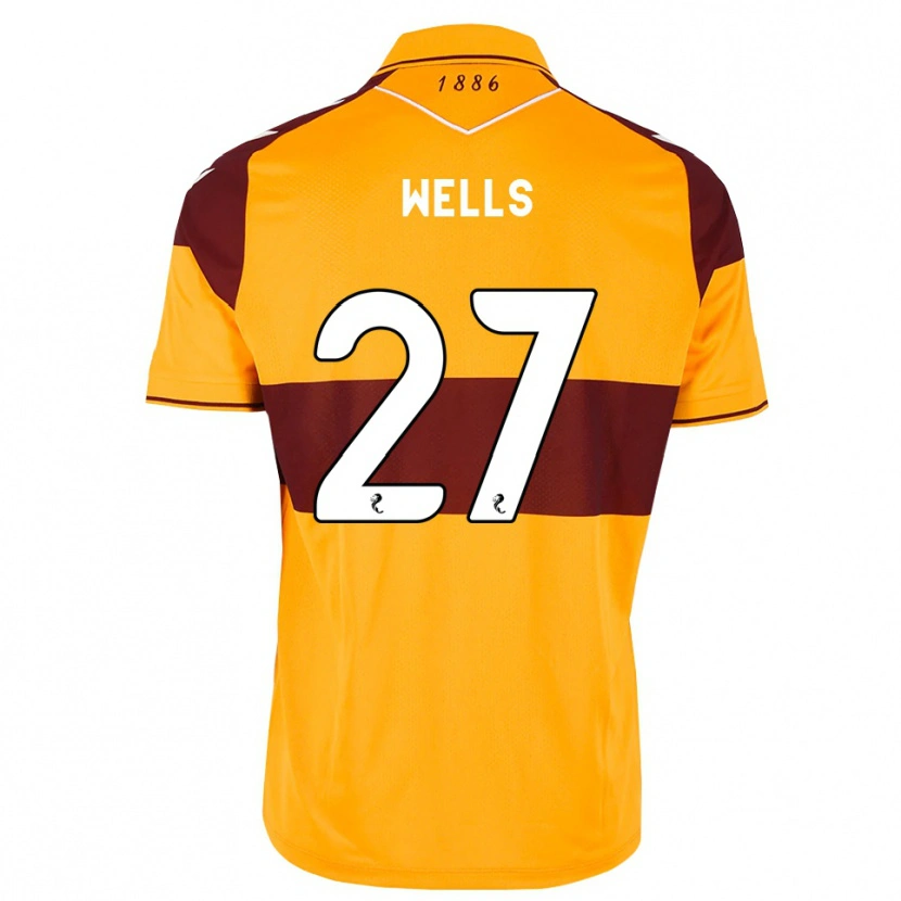 Danxen Homem Camisola Dylan Wells #27 Marrom Laranja Principal 2026/27 Camisa Brasil