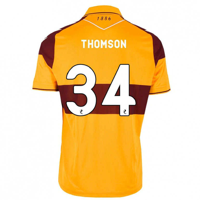 Danxen Homem Camisola Aaron Thomson #34 Marrom Laranja Principal 2026/27 Camisa Brasil
