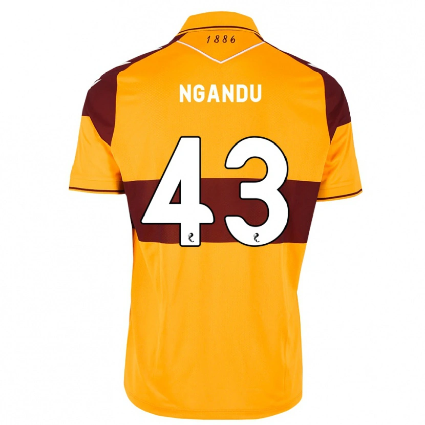 Danxen Homem Camisola Samuel Ngandu #43 Marrom Laranja Principal 2026/27 Camisa Brasil