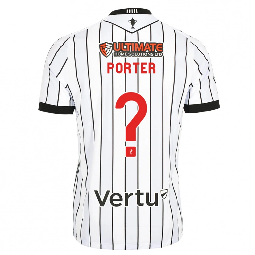 Danxen Homem Camisola Ryan Porter #0 Branco Preto Vermelho Principal 2026/27 Camisa Brasil