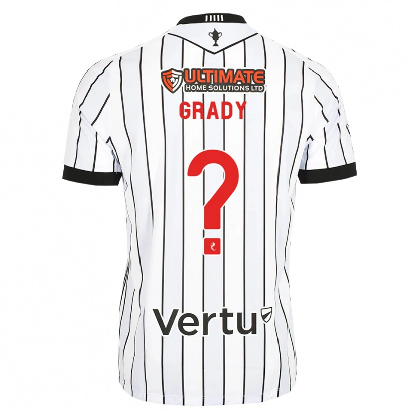 Danxen Homem Camisola Noah Grady #0 Branco Preto Vermelho Principal 2026/27 Camisa Brasil