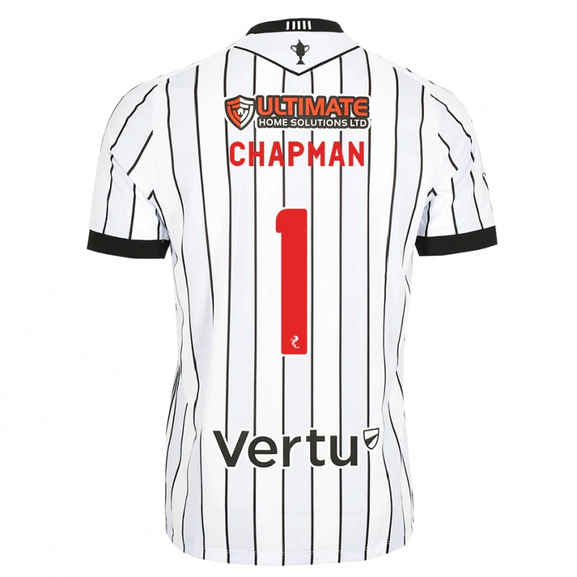 Danxen Homem Camisola Jacob Chapman #1 Branco Preto Vermelho Principal 2026/27 Camisa Brasil