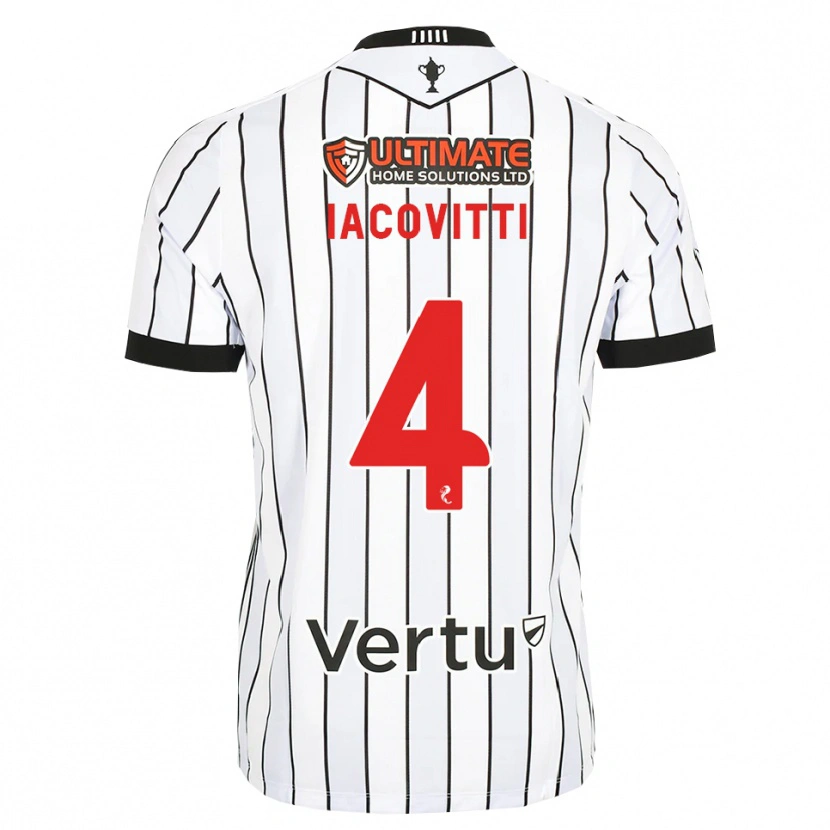 Danxen Homem Camisola Alex Iacovitti #4 Branco Preto Vermelho Principal 2026/27 Camisa Brasil