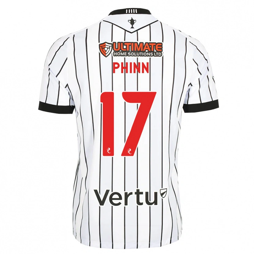 Danxen Homem Camisola Shaun Phinn #17 Branco Preto Vermelho Principal 2026/27 Camisa Brasil
