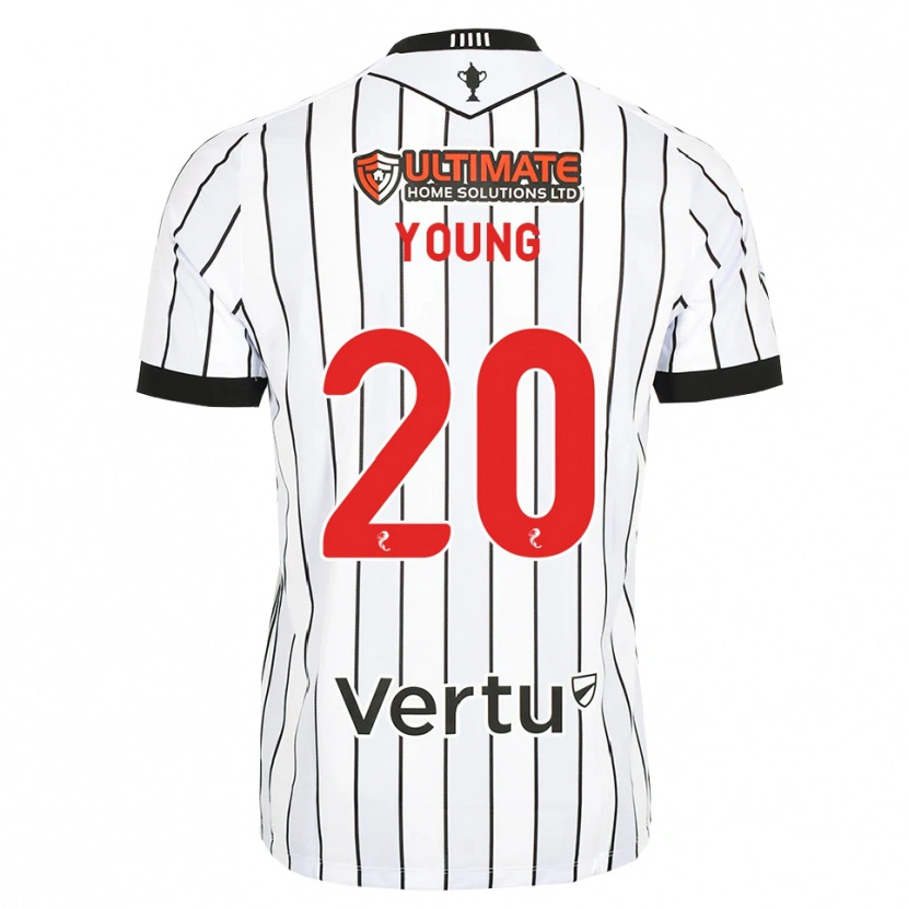 Danxen Homem Camisola Jake Young #20 Branco Preto Vermelho Principal 2026/27 Camisa Brasil