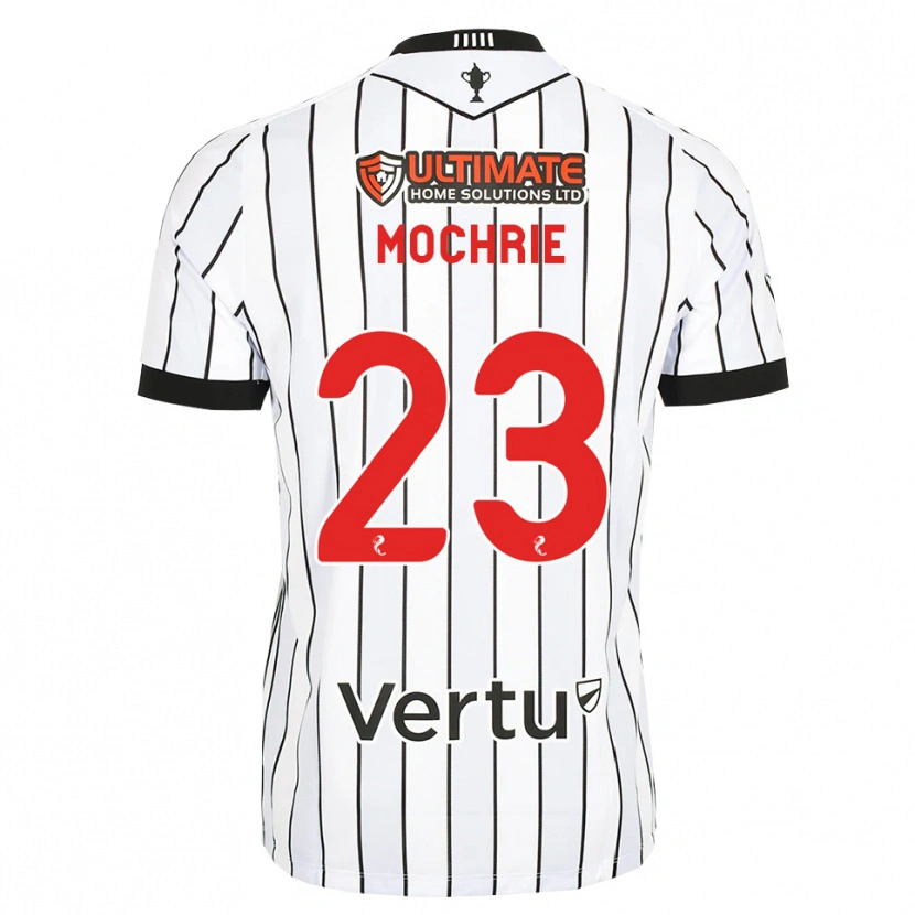 Danxen Homem Camisola Chris Mochrie #23 Branco Preto Vermelho Principal 2026/27 Camisa Brasil