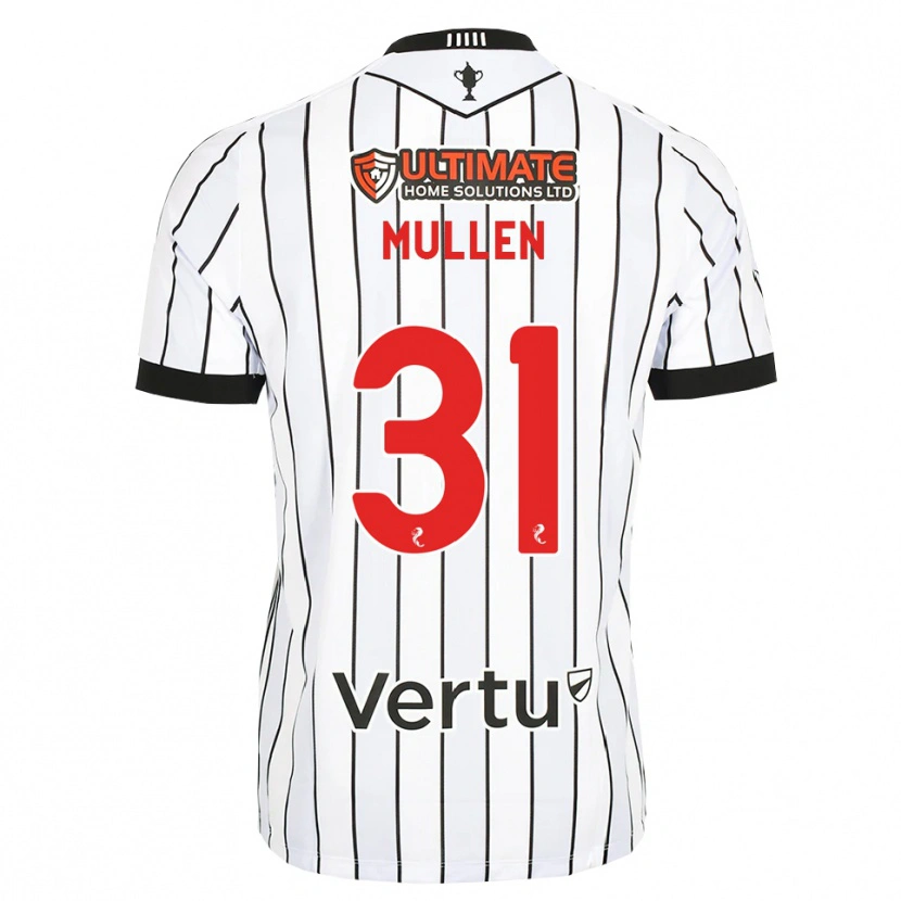 Danxen Homem Camisola Ryan Mullen #31 Branco Preto Vermelho Principal 2026/27 Camisa Brasil