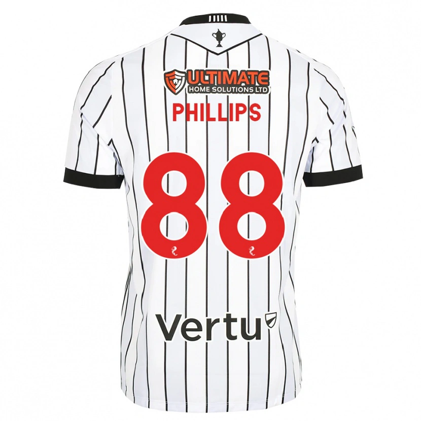 Danxen Homem Camisola Killian Phillips #88 Branco Preto Vermelho Principal 2026/27 Camisa Brasil