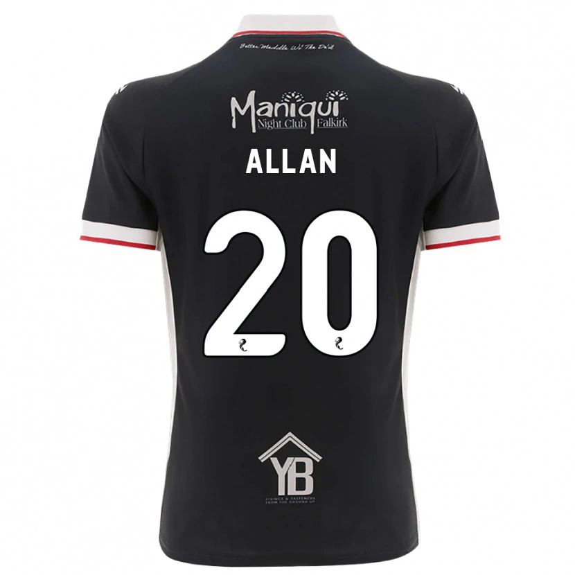 Danxen Homem Camisola Connor Allan #20 Preto Branco Vermelho Principal 2026/27 Camisa Brasil